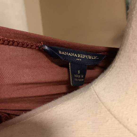 Banana Republic brown ruffle front tank size small - Picture 7 of 7